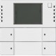 Терморегулятор KNX c дисплеем и сенсором, 2/4-клавишный, белый бархат 6128/28-884-500 ABB