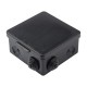 Коробка распаячная КМР-030-014 с крышкой (100х100х50), 8 мембр. вводов чёрная IP54 EKF