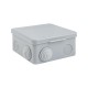 Коробка распаячная КМР-030-031 с крышкой наружная (80х80х50) 7 мембранных вводов IP54 розничный стикер PROxima EKF