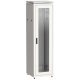 Шкаф сетевой 19" LINEA N 42U 600х600 мм стеклянная передняя дверь, задняя металлическая серый ITK