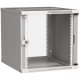 Шкаф LINEA WE 9U 600x450мм дверь стекло серый ITK