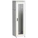 Шкаф сетевой 19" LINEA N 42U 600х800 мм стеклянная передняя дверь серый ITK