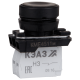 Выключатель кнопочный КМЕ4511м-черный-1но+1нз-цилиндр-IP54 КЭАЗ