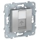 Розетка компьютерная с/у, 1хRJ45, категория 6 UTP, бежевый UNICA NEW Schneider Electric