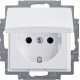 Розетка SCHUKO 16А 250В, с крышкой, Basic 55, слоновая кость 20 EUK-92-507 ABB