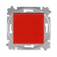 Выключатель одноклавишный ABB Levit двухполюсный красный / дымчатый чёрный 3559H-A02445 65W ABB