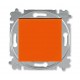 Выключатель одноклавишный ABB Levit оранжевый / дымчатый чёрный 3559H-A01445 66W ABB