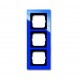 Рамка 3-постовая, axcent, синий 1723-288 ABB