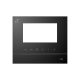 Рамка для абонентского устройства 4,3, чёрный глянцевый, с символом индукционной петли 52313FC-B ABB