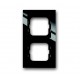 Рамка 2-постовая, для монтажа заподлицо, axcent, черный 1722-281/11 ABB