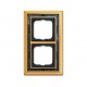 Рамка 2-постовая, Династия, Латунь полированная, черная роспись 1722-833-500 ABB
