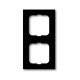 Рамка 2-постовая, Future Linear, чёрный бархат 1722-885K-500 ABB