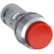 Кнопка с подсветкой CP4-30R-11 красная 220В AC/DC с выступающей клавишей с фиксацией 1НО+1HЗ ABB
