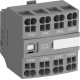Блок контактный CA4-13MK (1НО+3НЗ) фронтальный с втычными клеммами для контакторов AF09-AF16..-30-10K ABB
