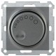 Светорегулятор поворотный с индикацией 600Вт СС10-1-1-Б BOLERO антрацит