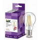 Лампа светодиодная LED A60 шар прозрачный 9Вт 230В 3000К E27 серия 360° IEK