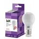 Лампа светодиодная LED A60 шар матовый 11Вт 230В 3000К E27 серия 360° IEK