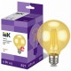 Лампа светодиодная LED G95 шар золото 6Вт 230В 2700К E27 серия 360° IEK