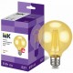 Лампа светодиодная LED G95 шар золото 8Вт 230В 2700К E27 серия 360° IEK